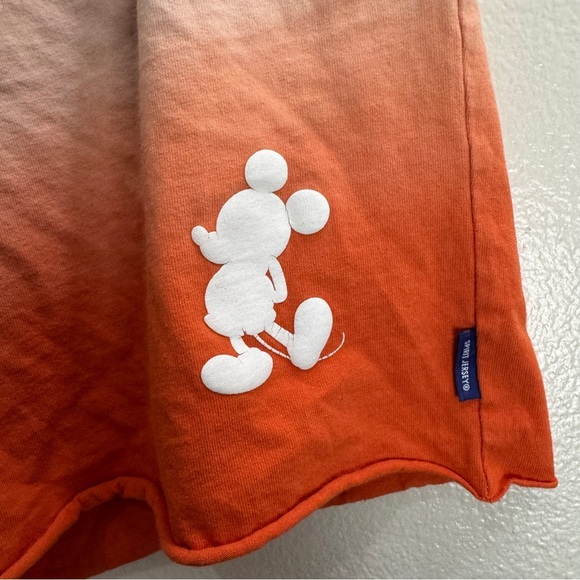 Disney Spirit Jersey Shorts Orange Ombre Drawstring Size XXL - Picture 2 of 7